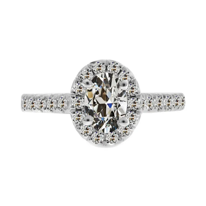 4 Carats Oval Round Old Cut Earth Mined Diamond Wedding Halo Ring HarryChadEntcom Rings 4 Carats Oval Round Old Cut Earth Mined Diamond Wedding Halo Ring HarryChadEntcom Rings