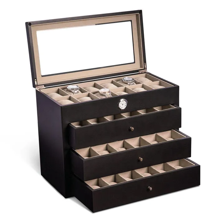 All in Time Watch Box 48 Watch Slots Wood Bey Berk Watches