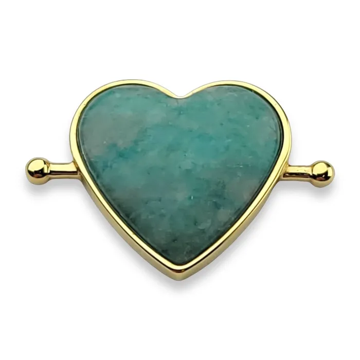Amazonite Heartshaped Crystal Element MyCONQUERing Necklaces