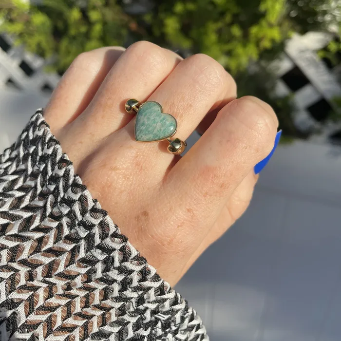 Amazonite Heartshaped Crystal Element MyCONQUERing Necklaces