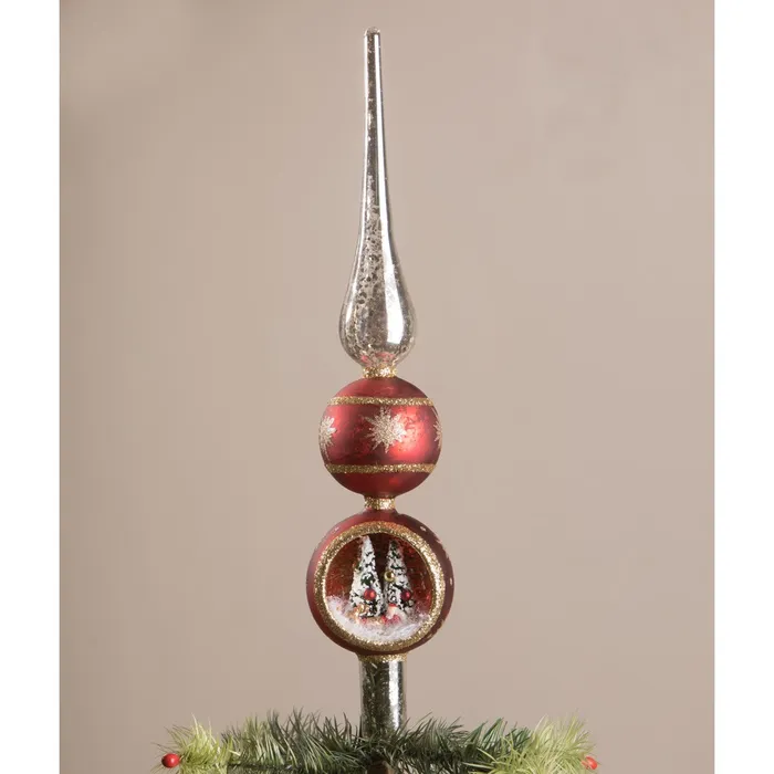 Bethany Lowe Necklaces Bethany Lowe Santa In Sleigh Indent Tree Topper