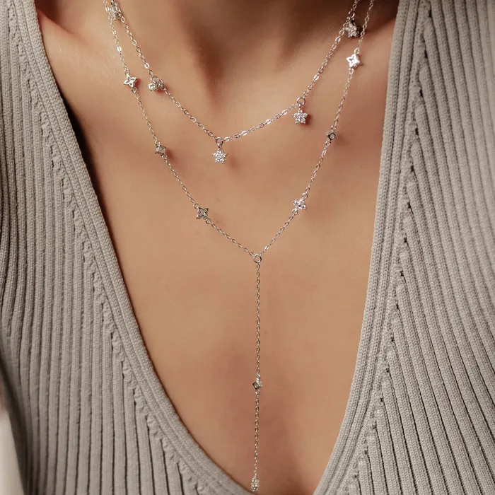 Bloom Necklace Set Sterling Silver Hey Happiness Necklaces