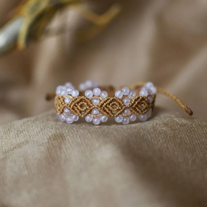 Bracelets Flaxen Macrame Bracelet Mother Sierra