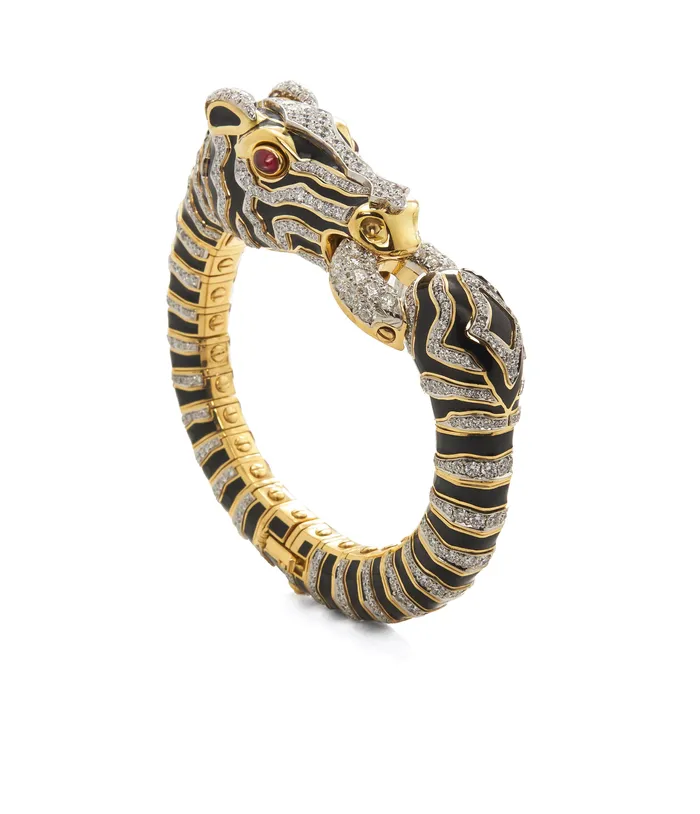 Diamond Zebra Bracelet David Webb Bracelets