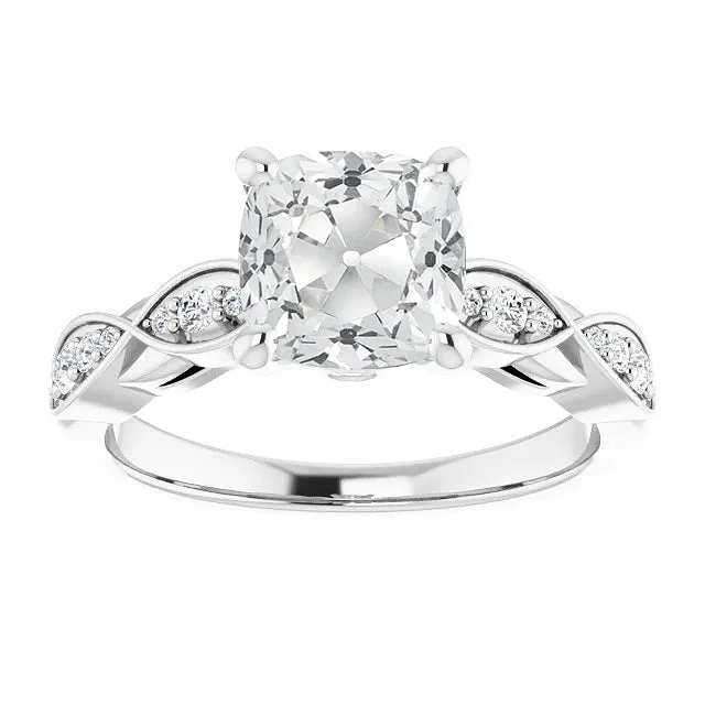 Engagement Ring Cushion Old Cut Natural Earth Mined Diamond Infinity Style 650 Carats HarryChadEntcom Rings Engagement Ring Cushion Old Cut Natural Earth Mined Diamond Infinity Style 650 Carats HarryChadEntcom Rings