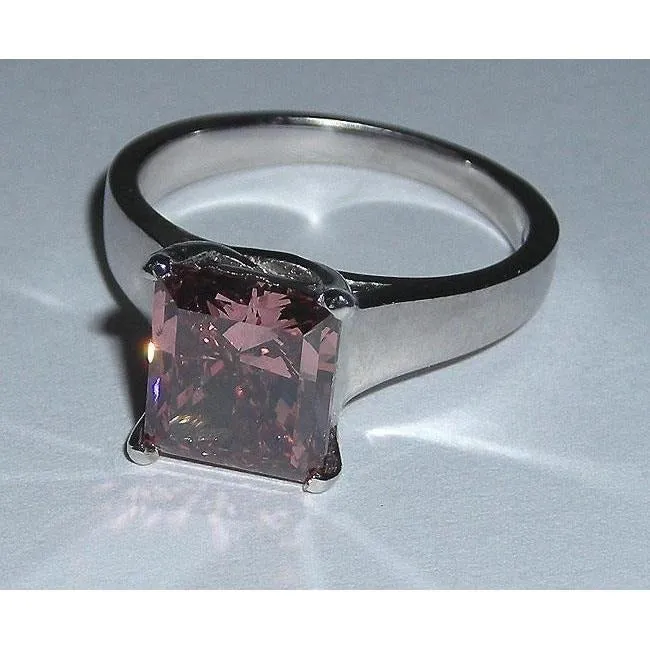 GB 150 Carats Princess Solitaire Red Ruby Ring Engagement Rings