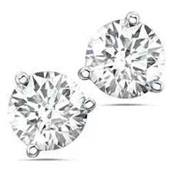 GB 220 Ct 3 Prong Set Round Cut Natural Earth Mined Diamond Women Stud Earring White Gold Earrings GB 220 Ct 3 Prong Set Round Cut Natural Earth Mined Diamond Women Stud Earring White Gold Earrings