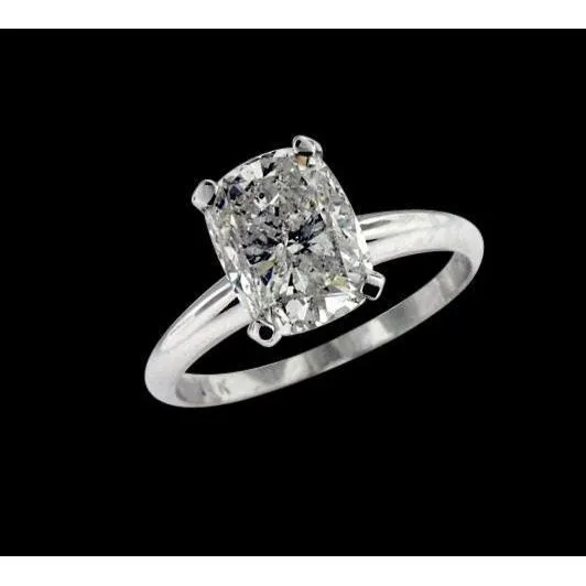 GB 2 Carat Radiant Natural Earth Mined Diamond Solitaire Engagement Ring Rings GB 2 Carat Radiant Natural Earth Mined Diamond Solitaire Engagement Ring Rings
