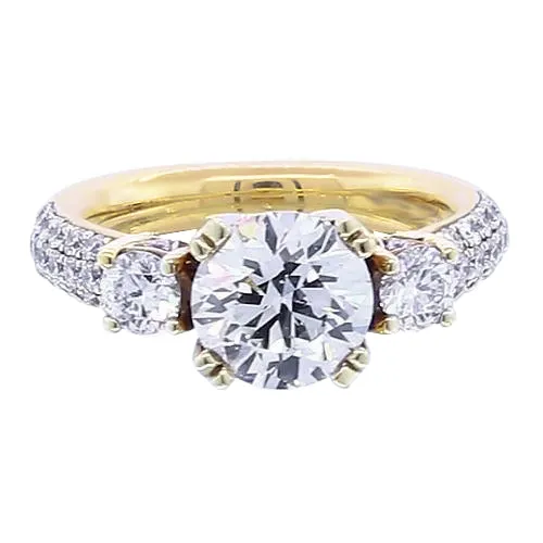 GB 350 Carats Natural Earth Mined Diamond Round Engagement Ring Yellow Gold 14K Rings GB 350 Carats Natural Earth Mined Diamond Round Engagement Ring Yellow Gold 14K Rings