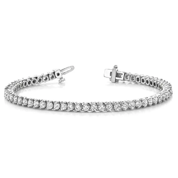 GB Bracelets White Gold 14K Sparkling 620 Carats Round Cut Natural Earth Mined Diamonds Bracelet New GB Bracelets White Gold 14K Sparkling 620 Carats Round Cut Natural Earth Mined Diamonds Bracelet New