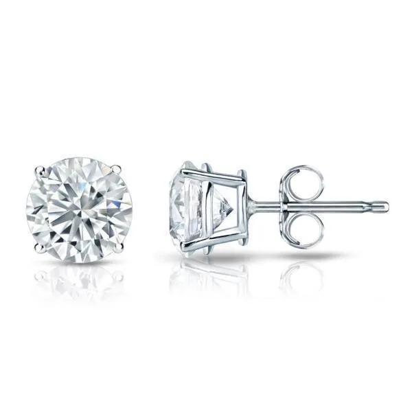 GB Earrings 2 Carats Women Natural Earth Mined Diamond Stud Gold Earring White Gold 14K GB Earrings 2 Carats Women Natural Earth Mined Diamond Stud Gold Earring White Gold 14K