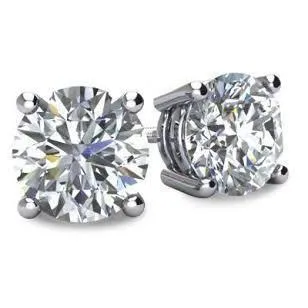 GB Earrings 4 Carats Natural Earth Mined Diamonds Studs Earrings Gold White 14K GB Earrings 4 Carats Natural Earth Mined Diamonds Studs Earrings Gold White 14K