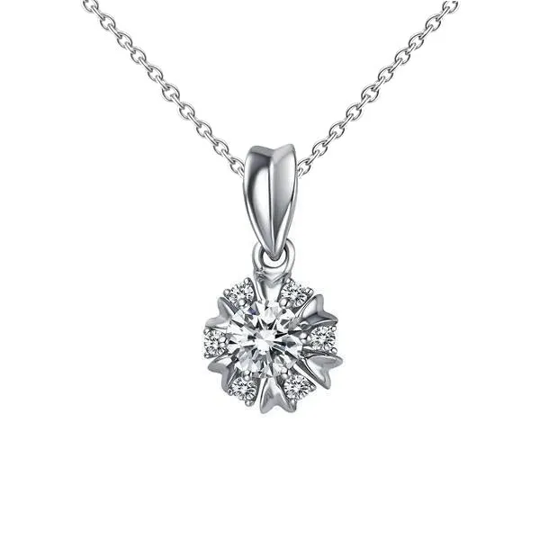GB Necklaces Circle Shape Women Pendant Necklace 210 Carats Round Cut Natural Earth Mined Diamonds GB Necklaces Circle Shape Women Pendant Necklace 210 Carats Round Cut Natural Earth Mined Diamonds