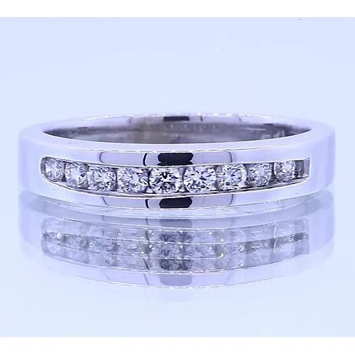 GB Rings 090 Carats Anniversary Band Round Natural Earth Mined Diamonds White Gold 14K GB Rings 090 Carats Anniversary Band Round Natural Earth Mined Diamonds White Gold 14K