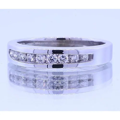 GB Rings 090 Carats Anniversary Band Round Natural Earth Mined Diamonds White Gold 14K GB Rings 090 Carats Anniversary Band Round Natural Earth Mined Diamonds White Gold 14K