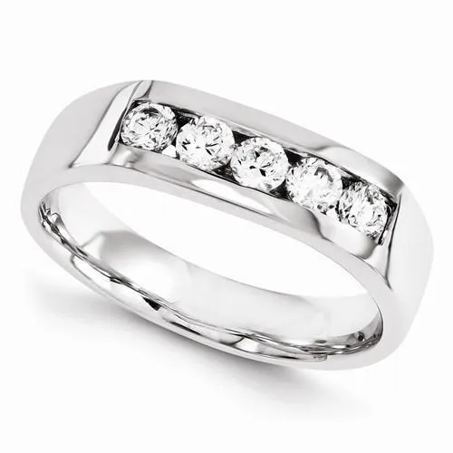 GB Rings 250 Carats Natural Earth Mined Diamond Anniversary Wedding Band White Gold New GB Rings 250 Carats Natural Earth Mined Diamond Anniversary Wedding Band White Gold New