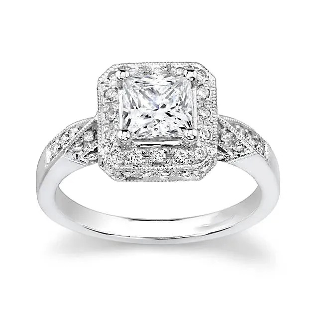 GB Rings 250 Carats Princess And Round Natural Earth Mined Diamond Ring GB Rings 250 Carats Princess And Round Natural Earth Mined Diamond Ring