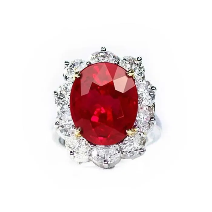 GB Rings 455 Carats Ruby And Natural Earth Mined Diamond Ring Women Jewelry Gold 14K GB Rings 455 Carats Ruby And Natural Earth Mined Diamond Ring Women Jewelry Gold 14K