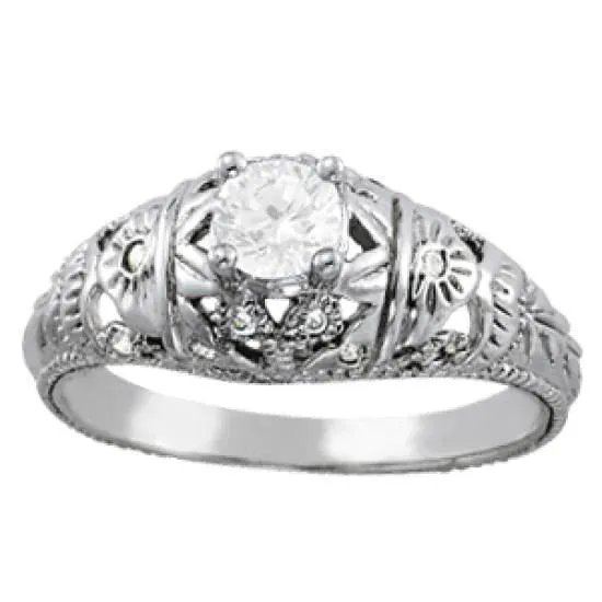 GB Rings Art Nouveau Jewelry New Antique Style Natural Earth Mined Diamond Engagement Ring GB Rings Art Nouveau Jewelry New Antique Style Natural Earth Mined Diamond Engagement Ring