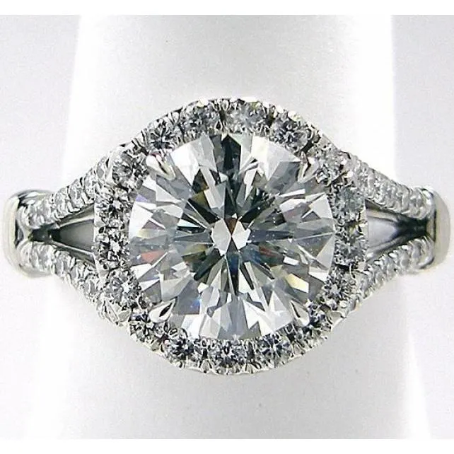 GB Rings Big Round Antique Style Lab Grown Diamond Engagement Ring 902 Ct GB Rings Big Round Antique Style Lab Grown Diamond Engagement Ring 902 Ct