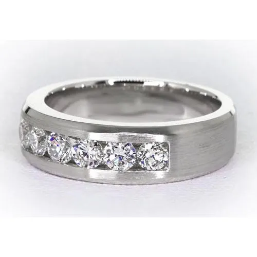 GB Rings Channel Set Genuine Natural Earth Mined Diamond Band Mens Jewelry Ring 180 Carats GB Rings Channel Set Genuine Natural Earth Mined Diamond Band Mens Jewelry Ring 180 Carats