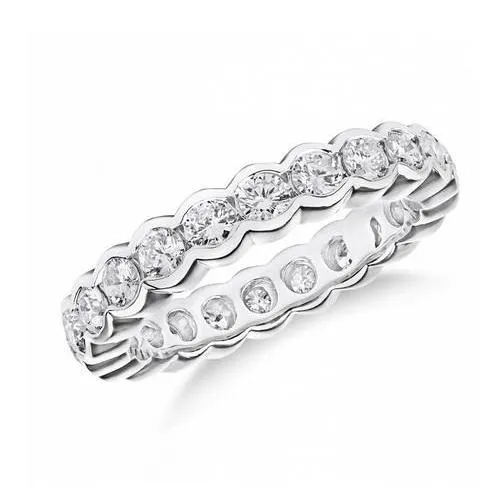 GB Rings Eternity Wedding Band 154 Carats Round Natural Earth Mined Diamond White Gold 14K GB Rings Eternity Wedding Band 154 Carats Round Natural Earth Mined Diamond White Gold 14K
