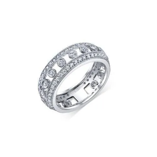 GB Rings Real Prong And Bezel Set 450 Ct Round Cut Natural Earth Mined Diamond Wedding Band Gold 14K GB Rings Real Prong And Bezel Set 450 Ct Round Cut Natural Earth Mined Diamond Wedding Band Gold 14K