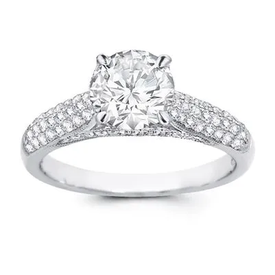 GB Rings White Gold Vintage Style Sparkling 350 Carats Natural Earth Mined Diamonds Ring GB Rings White Gold Vintage Style Sparkling 350 Carats Natural Earth Mined Diamonds Ring