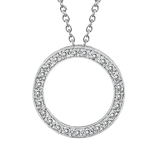 GB Round Cut Natural Earth Mined Diamond Circle Pendant Necklace 250 Carat White Gold 14K Necklaces GB Round Cut Natural Earth Mined Diamond Circle Pendant Necklace 250 Carat White Gold 14K Necklaces