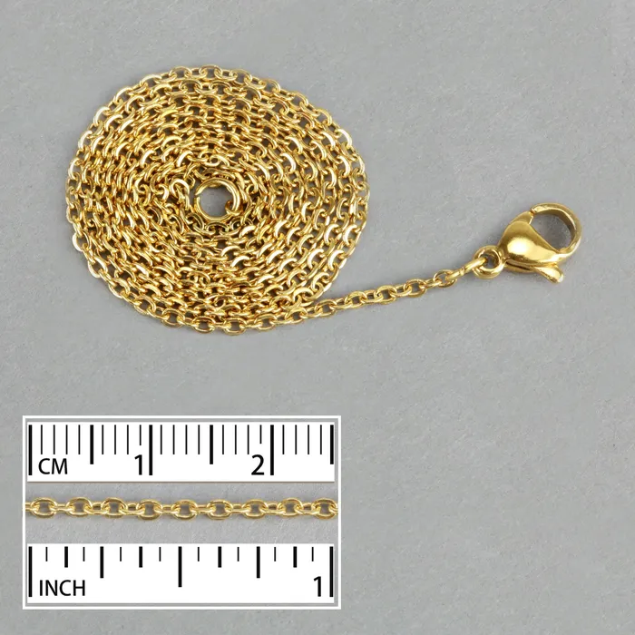 Gold Plated Stainless Steel Chain 20 CG Bracelets