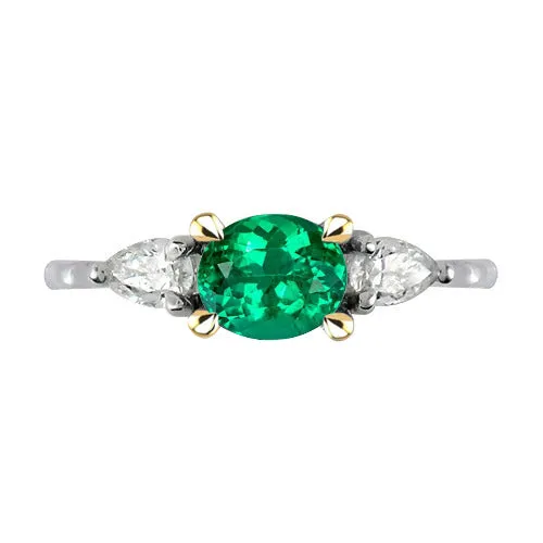 Green Emerald With Diamonds Ring 3 Stone Jewelry HarryChadEntcom Rings Green Emerald With Diamonds Ring 3 Stone Jewelry HarryChadEntcom Rings