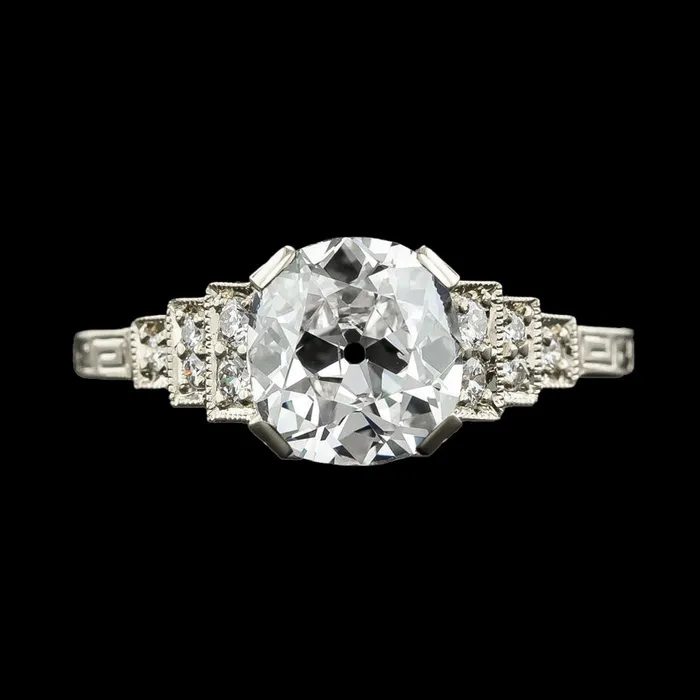 HarryChadEntcom Antique Style Gold Ladys Ring With Steps Old Cut Natural Earth Mined Diamonds 350 Carats Rings HarryChadEntcom Antique Style Gold Ladys Ring With Steps Old Cut Natural Earth Mined Diamonds 350 Carats Rings