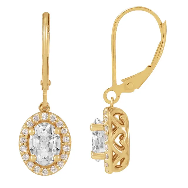 HarryChadEntcom Earrings Genuine Natural Earth Mined Diamond Halo Drop Earrings Oval Old Miner Yellow Gold 450 Carats HarryChadEntcom Earrings Genuine Natural Earth Mined Diamond Halo Drop Earrings Oval Old Miner Yellow Gold 450 Carats
