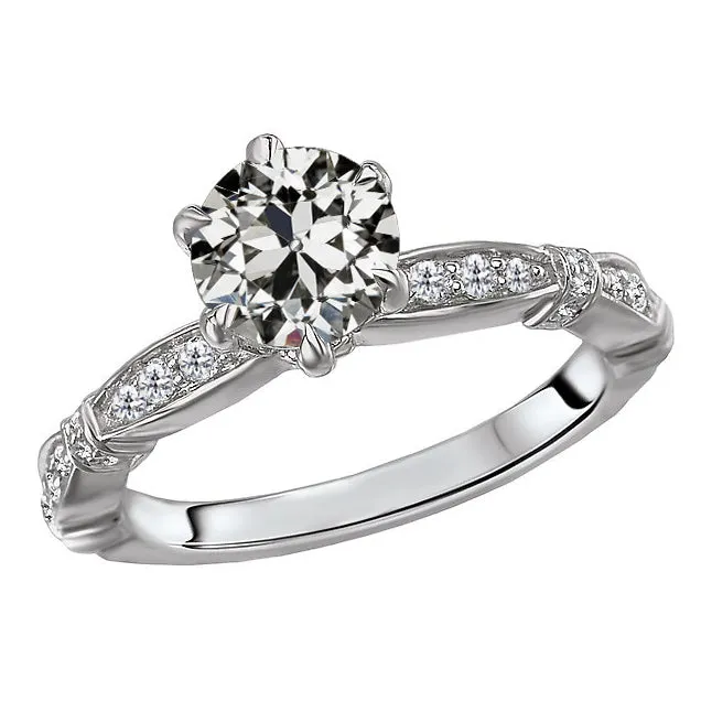 HarryChadEntcom Rings Anniversary Ring Round Old Mine Cut Natural Earth Mined Diamond 6 Prong Set 350 Carats HarryChadEntcom Rings Anniversary Ring Round Old Mine Cut Natural Earth Mined Diamond 6 Prong Set 350 Carats