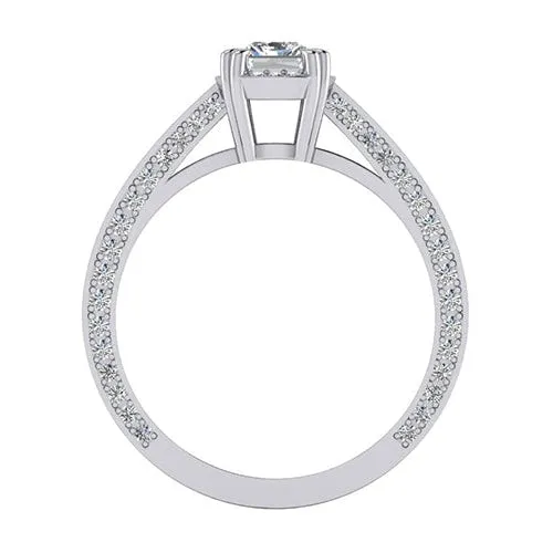 HarryChadEntcom Rings Real 2 Carat Radiant Cut Mined Diamond Ring Cathedral Setting Gold 14K HarryChadEntcom Rings Real 2 Carat Radiant Cut Mined Diamond Ring Cathedral Setting Gold 14K