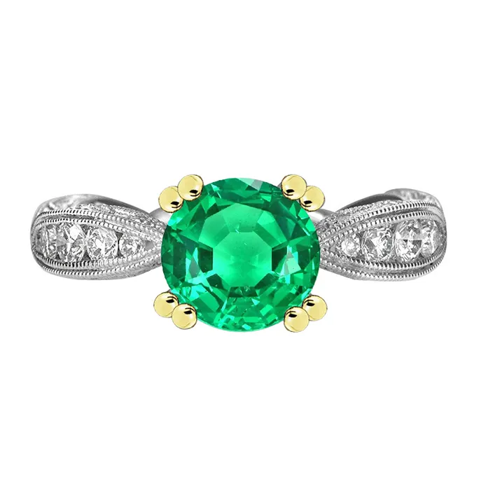 HarryChadEntcom Vintage Look Ring Green Emerald Gemstone Diamond Jewelry Rings HarryChadEntcom Vintage Look Ring Green Emerald Gemstone Diamond Jewelry Rings