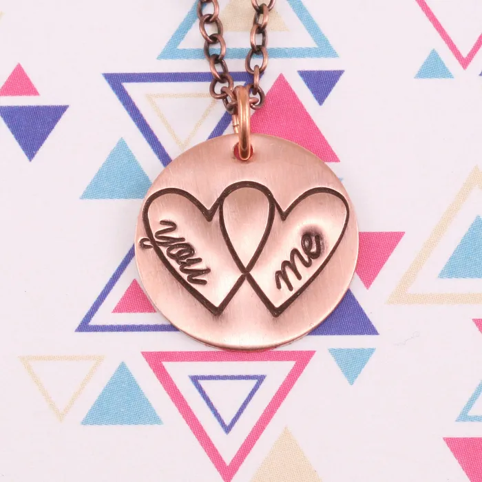 Heart Metal Design Stamp 11mm Beaducation Original DS 12 Necklaces