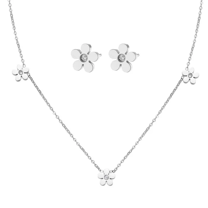 Hey Happiness Necklaces ForgetMeNot Charm Necklace Silver Hey Happiness Necklaces ForgetMeNot Charm Necklace Silver