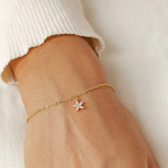 Hey Happiness Rings Gemstone Daisy Jewelry Set Sterling Silver Hey Happiness Rings Gemstone Daisy Jewelry Set Sterling Silver