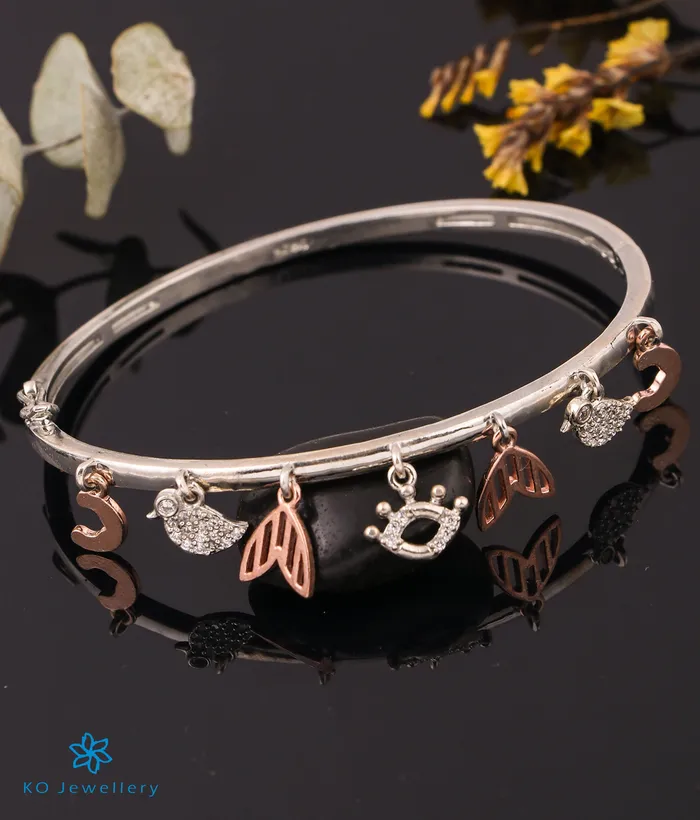 Imported Bracelets The Dainty Charms Silver Rosegold Bracelet