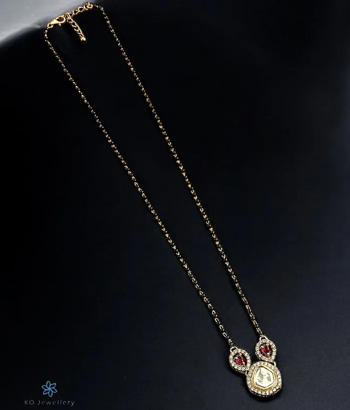 Jaipur The Kanthi Silver Necklace Mangalsutra Necklaces
