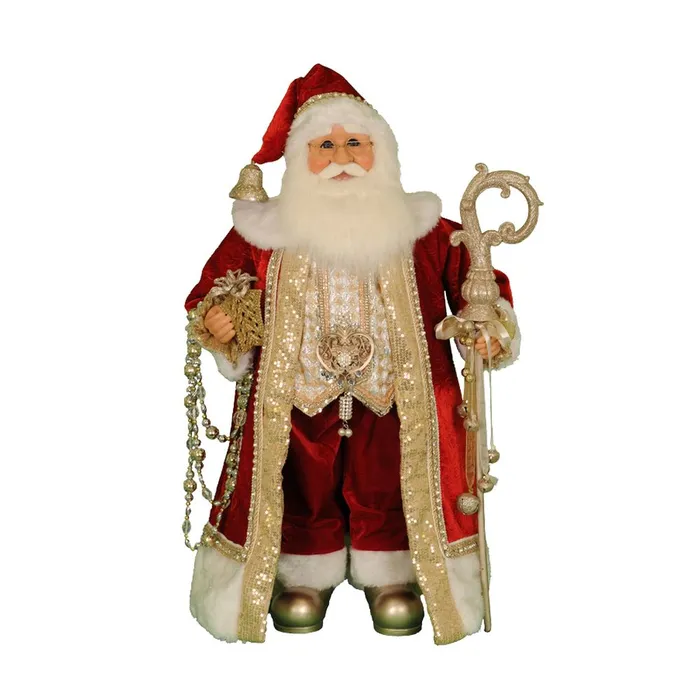 Karen Didion Originals Red Gold Santa Figurine 28 Inches Karen Didion PreStyled Sets Karen Didion Originals Red Gold Santa Figurine 28 Inches Karen Didion PreStyled Sets