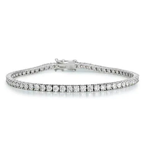 Ladies Tennis Bracelet 660 Carats Round Cut Natural Earth Mined Diamonds White Gold 14K GB Bracelets Ladies Tennis Bracelet 660 Carats Round Cut Natural Earth Mined Diamonds White Gold 14K GB Bracelets