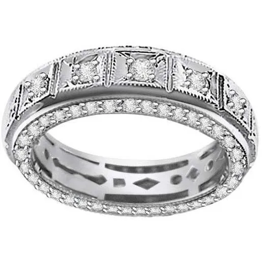 Men 370 Carats Round Cut Natural Earth Mined Diamond Wedding Band 14K White Gold GB Rings Men 370 Carats Round Cut Natural Earth Mined Diamond Wedding Band 14K White Gold GB Rings