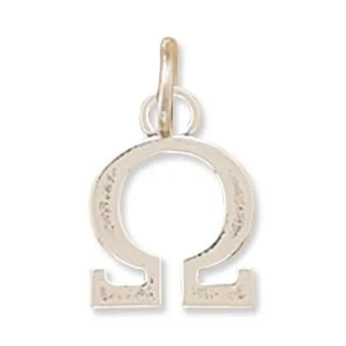 MMA Charm Necklaces MMA Greek Alphabet Letter Charm Omega