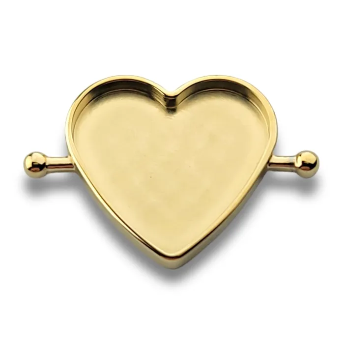 Necklaces CONQUERing DIY Heart Element Bezel