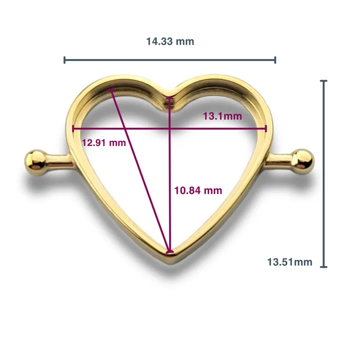 Necklaces CONQUERing DIY Heart Element Bezel