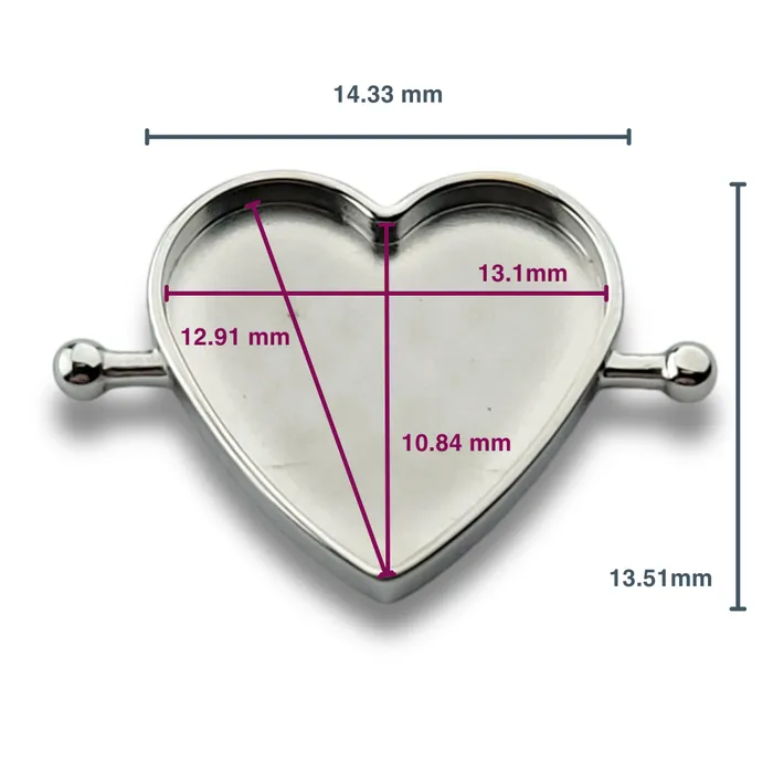 Necklaces CONQUERing DIY Heart Element Bezel
