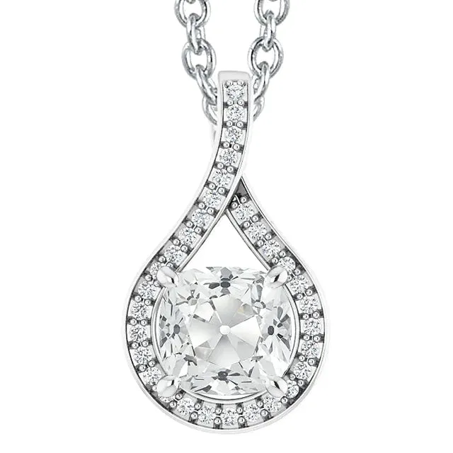 Necklaces HarryChadEntcom 7 Carat Twisted Shank Natural Earth Mined Diamond Pendant Necklaces HarryChadEntcom 7 Carat Twisted Shank Natural Earth Mined Diamond Pendant