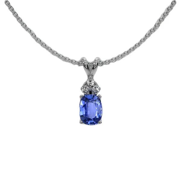 Necklaces HarryChadEntcom Oval Blue Sapphire Round Natural Earth Mined Diamond Pendant Slide Necklace 150 Carats Necklaces HarryChadEntcom Oval Blue Sapphire Round Natural Earth Mined Diamond Pendant Slide Necklace 150 Carats